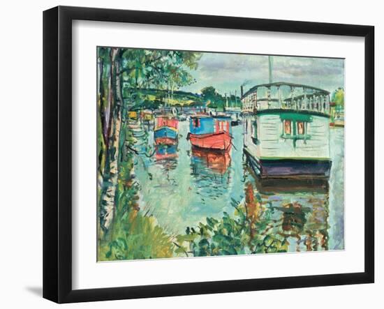 House Boats, Loch Lomond-George Leslie Hunter-Framed Giclee Print