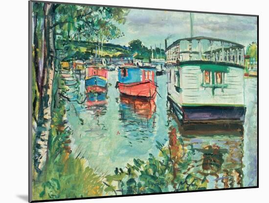 House Boats, Loch Lomond-George Leslie Hunter-Mounted Giclee Print