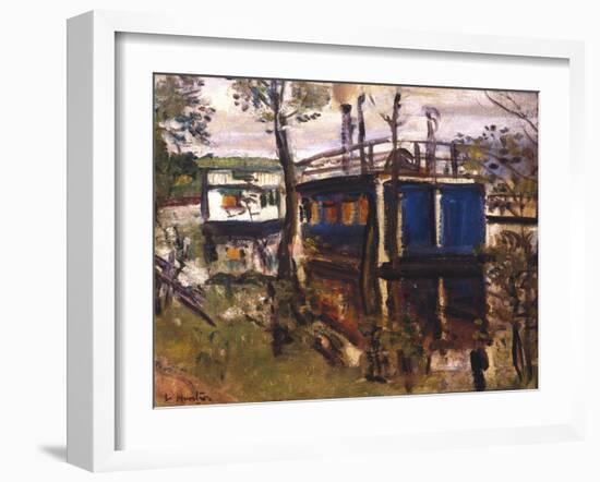 House Boats, Loch Lomond-George Leslie Hunter-Framed Giclee Print