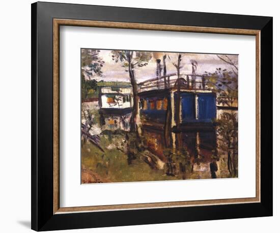 House Boats, Loch Lomond-null-Framed Giclee Print