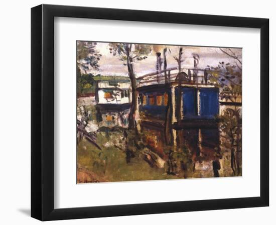 House Boats, Loch Lomond-null-Framed Giclee Print