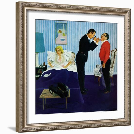 "House Call," March 25, 1961-George Hughes-Framed Giclee Print