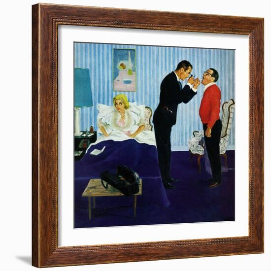 "House Call," March 25, 1961-George Hughes-Framed Giclee Print