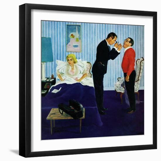 "House Call," March 25, 1961-George Hughes-Framed Giclee Print