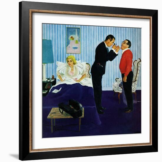 "House Call," March 25, 1961-George Hughes-Framed Giclee Print