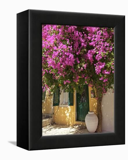 House Covered in Bougainvillea, Paxos, the Ionian Islands, Greek Islands, Greece, Europe-Neil Farrin-Framed Premier Image Canvas