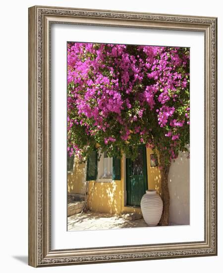 House Covered in Bougainvillea, Paxos, the Ionian Islands, Greek Islands, Greece, Europe-Neil Farrin-Framed Photographic Print