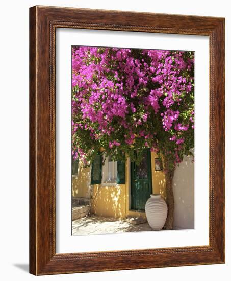 House Covered in Bougainvillea, Paxos, the Ionian Islands, Greek Islands, Greece, Europe-Neil Farrin-Framed Photographic Print