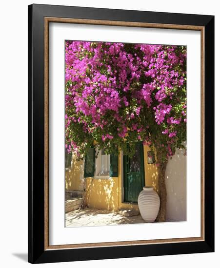 House Covered in Bougainvillea, Paxos, the Ionian Islands, Greek Islands, Greece, Europe-Neil Farrin-Framed Photographic Print