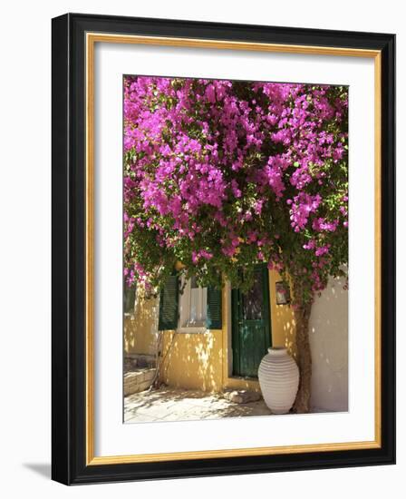 House Covered in Bougainvillea, Paxos, the Ionian Islands, Greek Islands, Greece, Europe-Neil Farrin-Framed Photographic Print