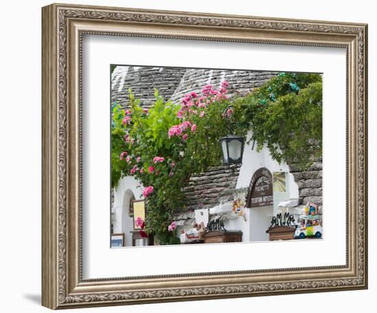 House Detail, UNESCO World Heritage Site, Terra dei Trulli, Alberobello, Puglia, Italy-Walter Bibikow-Framed Photographic Print