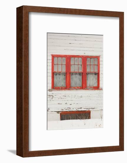 House Detail, Winter, Crested Butte, Colorado, USA-Walter Bibikow-Framed Photographic Print