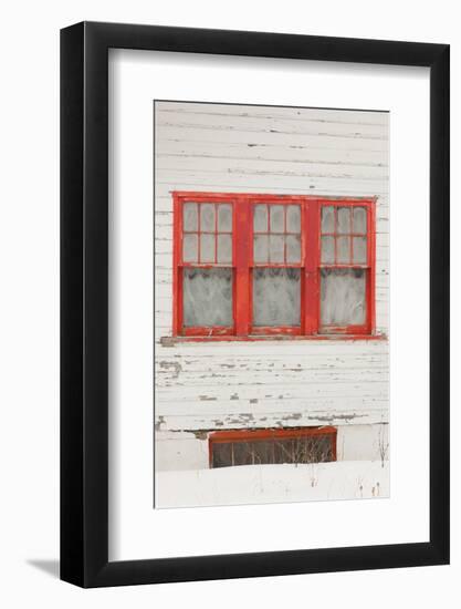 House Detail, Winter, Crested Butte, Colorado, USA-Walter Bibikow-Framed Photographic Print