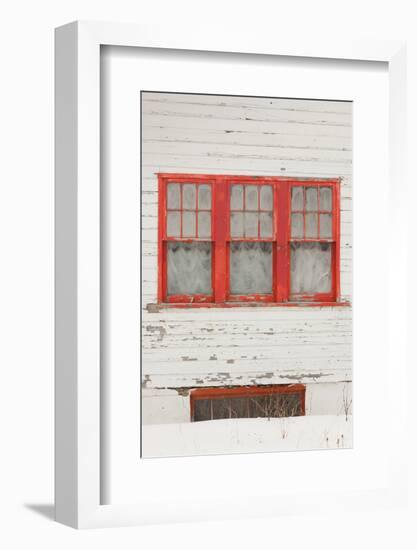 House Detail, Winter, Crested Butte, Colorado, USA-Walter Bibikow-Framed Photographic Print