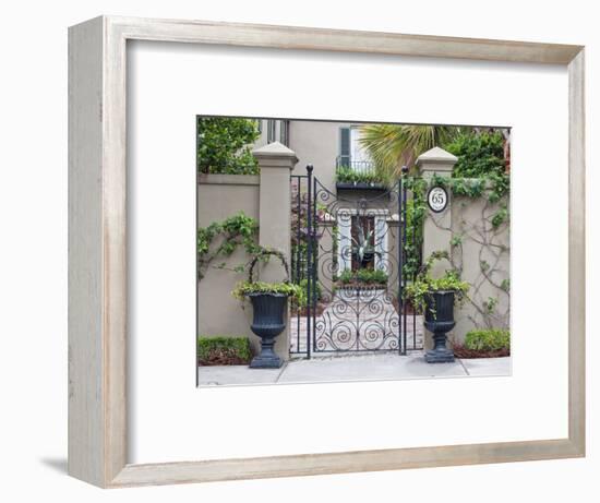 House Entrance, Historic District, Charleston, South Carolina, USA-Rob Tilley-Framed Photographic Print