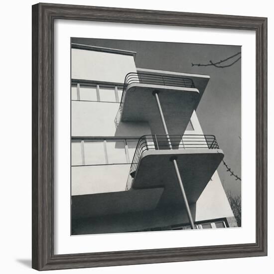 House for two families in Budapest, Romania, 1933-Unknown-Framed Photographic Print