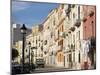 House Fronts and Laundry, Trapani, Sicily, Italy-Ken Gillham-Mounted Photographic Print