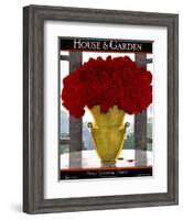 House & Garden Cover - May 1924-André E. Marty-Framed Premium Giclee Print