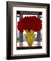 House & Garden Cover - May 1924-André E. Marty-Framed Premium Giclee Print