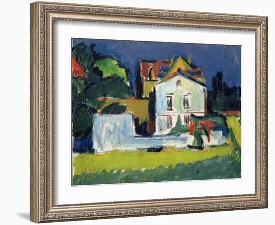 House in a Landscape-Ernst Ludwig Kirchner-Framed Giclee Print