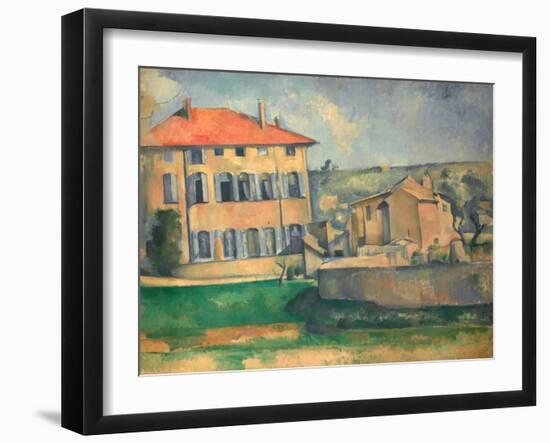 House in Aix, 1885-1887-Paul Cézanne-Framed Giclee Print