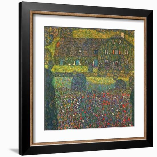 House in Attersee-Gustav Klimt-Framed Art Print