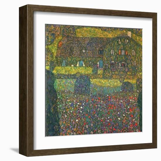 House in Attersee-Gustav Klimt-Framed Art Print