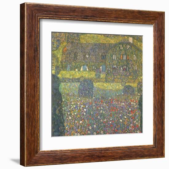 House in Attersee-Gustav Klimt-Framed Art Print