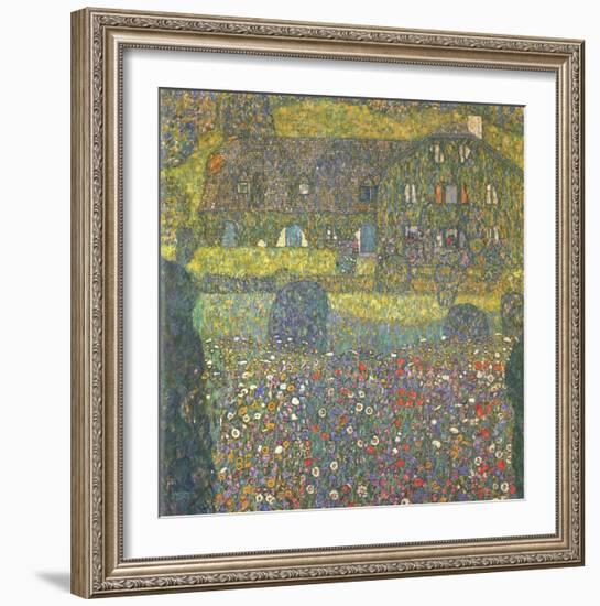 House in Attersee-Gustav Klimt-Framed Art Print