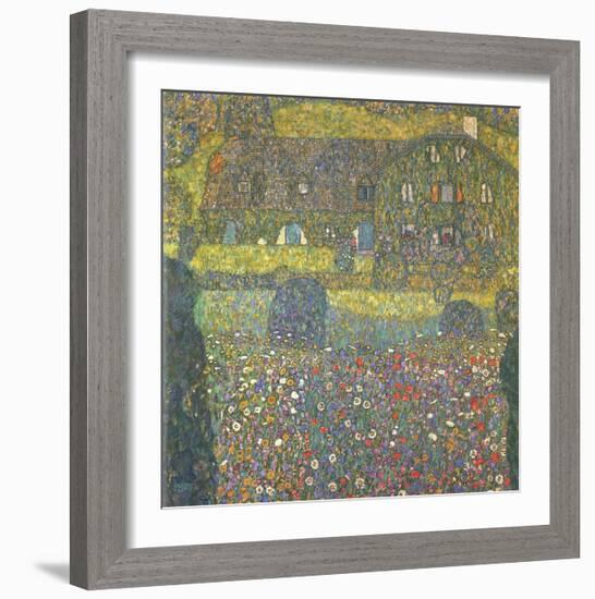 House in Attersee-Gustav Klimt-Framed Art Print