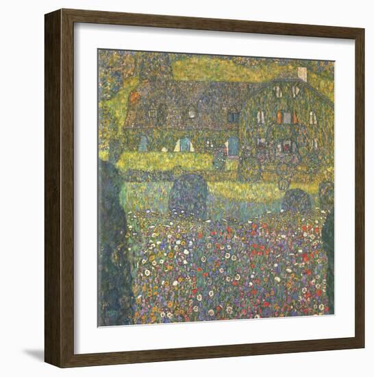 House in Attersee-Gustav Klimt-Framed Art Print