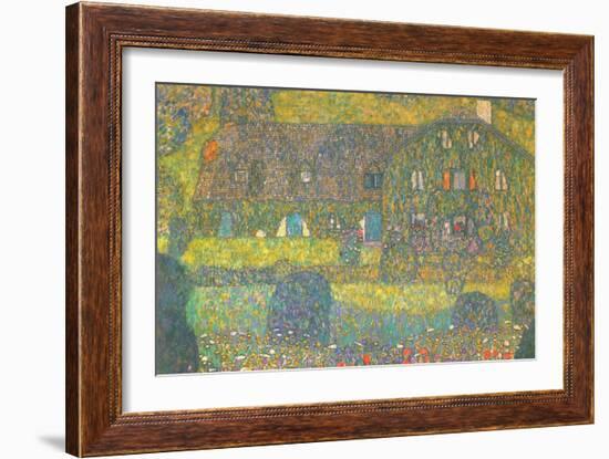 House in Attersee-Gustav Klimt-Framed Art Print