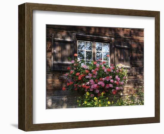 House in Gerstruben Near Oberstdorf, Allgau, Bavaria, Germany, Europe-Hans Peter Merten-Framed Photographic Print