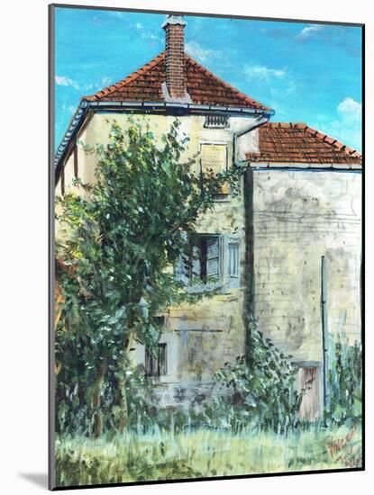 House in Laignes France, 2006, (Acrylic on Canvas Board)-Vincent Alexander Booth-Mounted Giclee Print