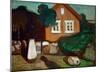 House in Moonlight, 1895-Edvard Munch-Mounted Giclee Print