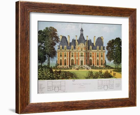 House in Normandy, Design-Victor Petit-Framed Giclee Print