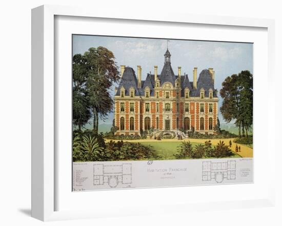 House in Normandy, Design-Victor Petit-Framed Giclee Print