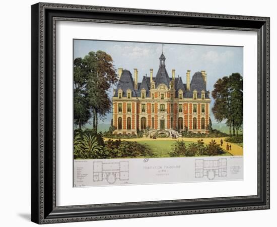 House in Normandy, Design-Victor Petit-Framed Giclee Print