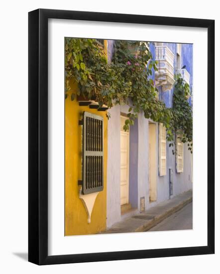 House in Old Walled City District, Cartagena City, Bolivar State, Colombia, South America-Richard Cummins-Framed Photographic Print