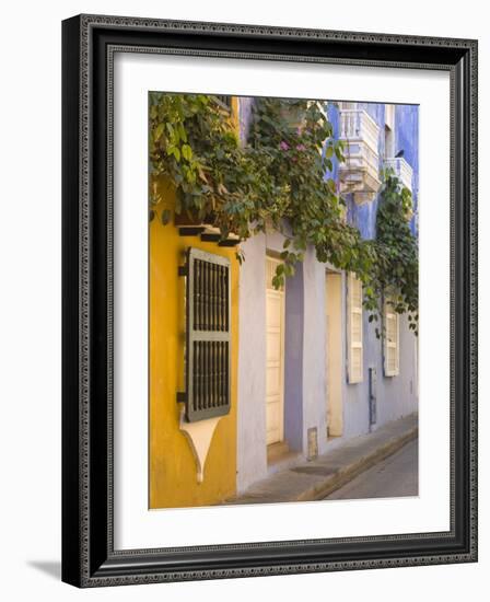 House in Old Walled City District, Cartagena City, Bolivar State, Colombia, South America-Richard Cummins-Framed Photographic Print