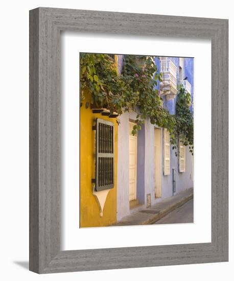 House in Old Walled City District, Cartagena City, Bolivar State, Colombia, South America-Richard Cummins-Framed Photographic Print