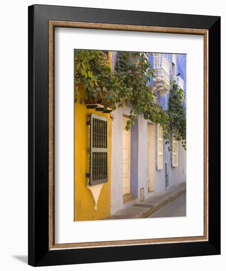 House in Old Walled City District, Cartagena City, Bolivar State, Colombia, South America-Richard Cummins-Framed Photographic Print