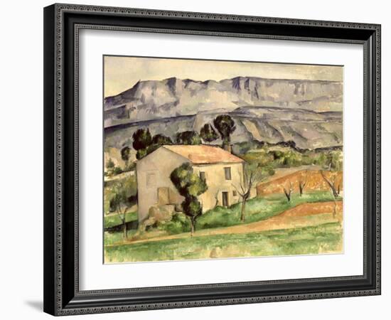 House in Provence, 1886-90-Paul Cézanne-Framed Giclee Print