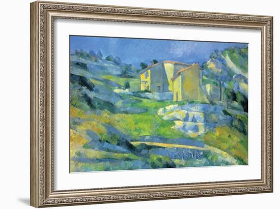 House In Provence-Paul Cézanne-Framed Art Print