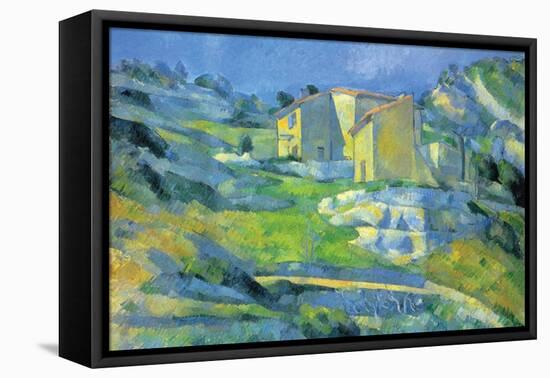 House in Provence-Paul C?zanne-Framed Stretched Canvas