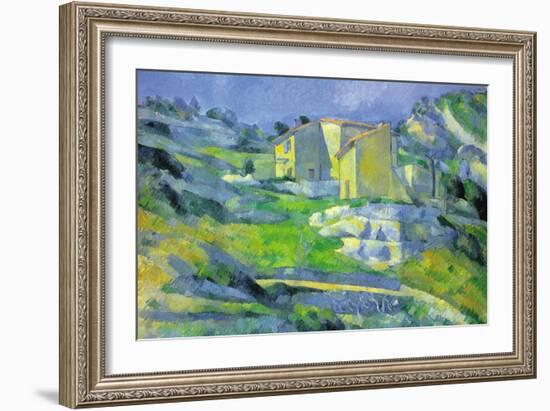 House In Provence-Paul Cézanne-Framed Art Print