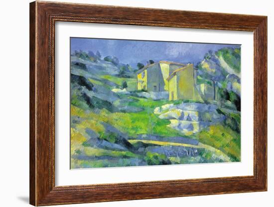 House In Provence-Paul Cézanne-Framed Art Print