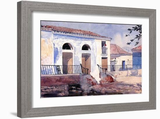 House in Santiago, Cuba, c.1885-Winslow Homer-Framed Giclee Print