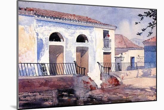 House in Santiago, Cuba, c.1885-Winslow Homer-Mounted Giclee Print