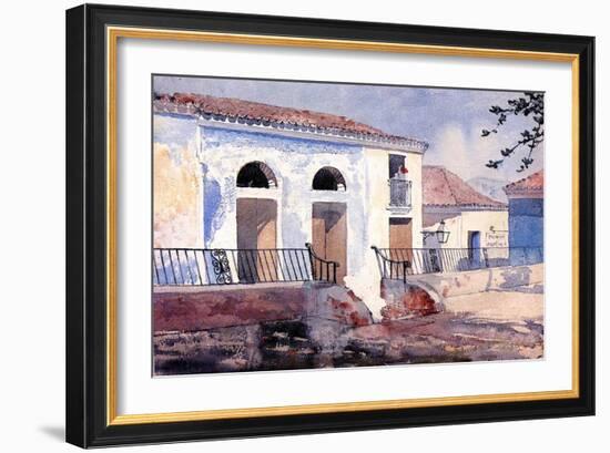 House in Santiago, Cuba, c.1885-Winslow Homer-Framed Giclee Print